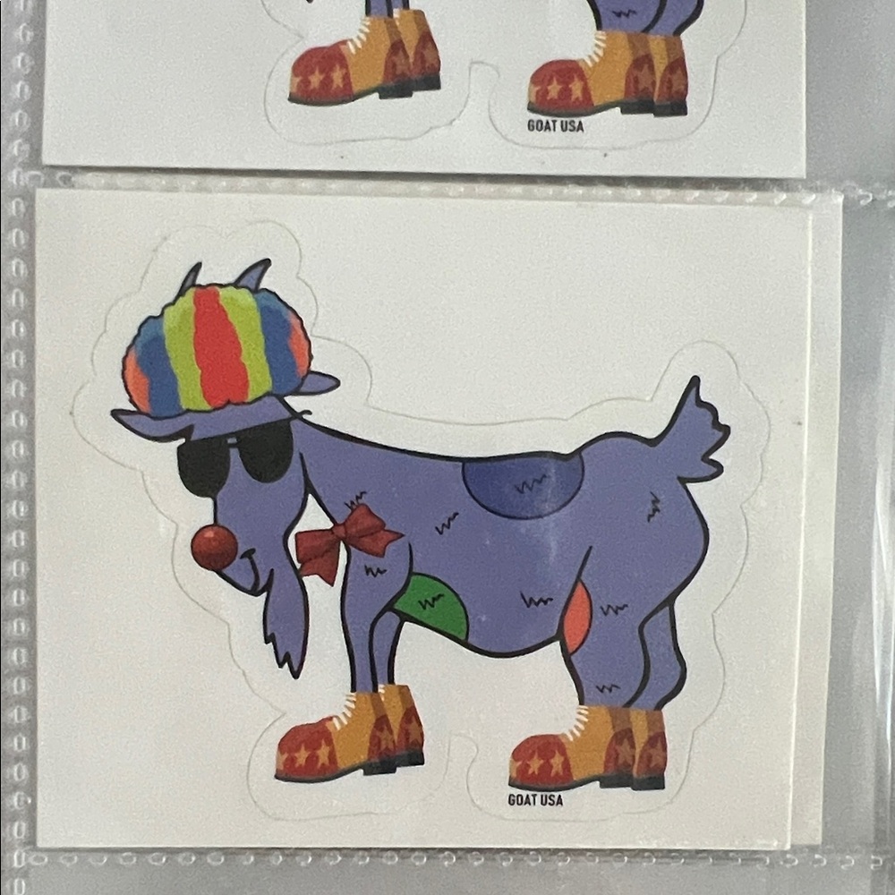 Colorful Goat USA Sticker
